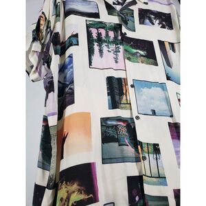 No‎ Boundaries Mens 3XL Photo Reel Print Shirt Urban City Collection Photograph